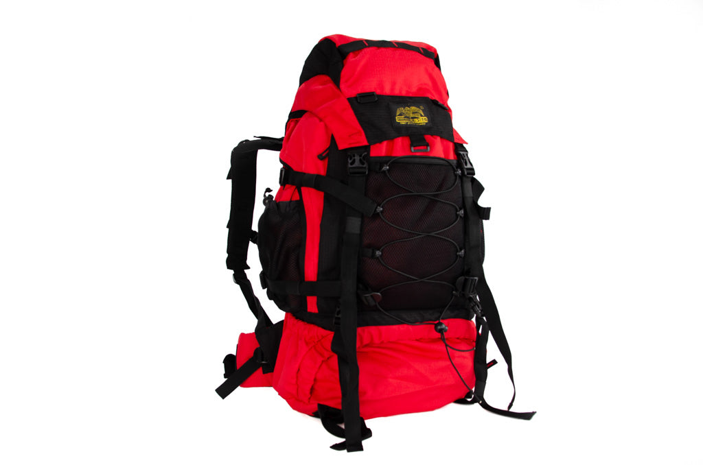 RU75 Tourenrucksack 65 L Rot mit Schwarz