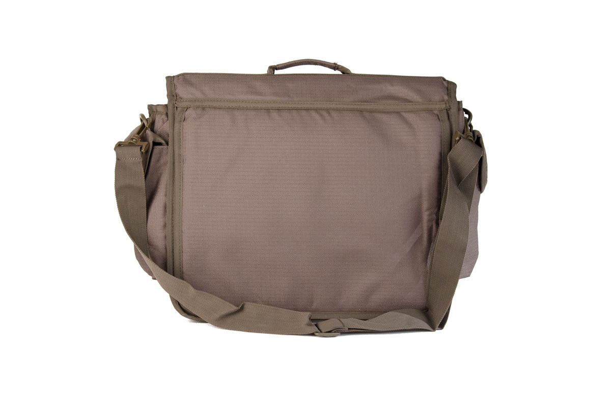 SB22 Multifunktionale Schultertasche mit Organizer - Perfekt für Alltag und Beruf Oliv
