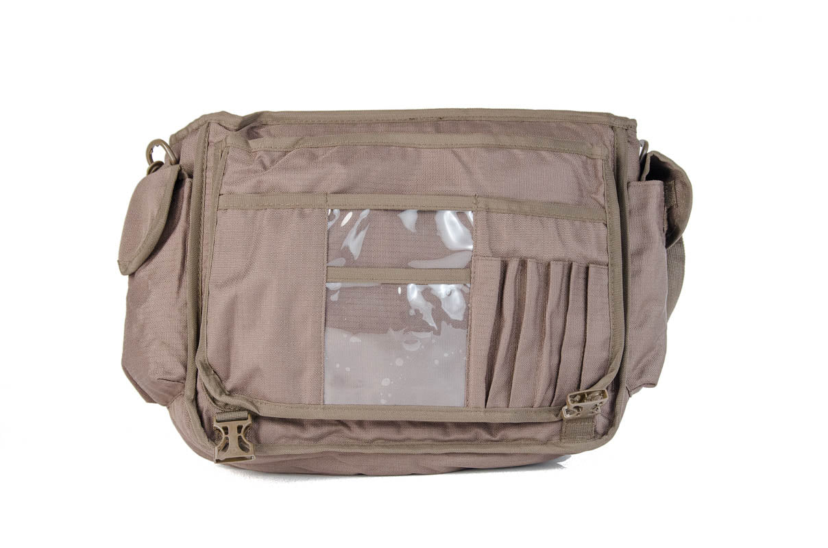 SB22 Multifunktionale Schultertasche mit Organizer - Perfekt für Alltag und Beruf Oliv