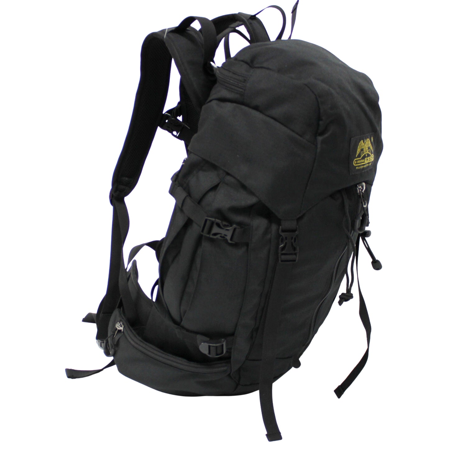 RU33 Leichter und geräumiger Alpin- und Wanderrucksack 33 Liter schwarz