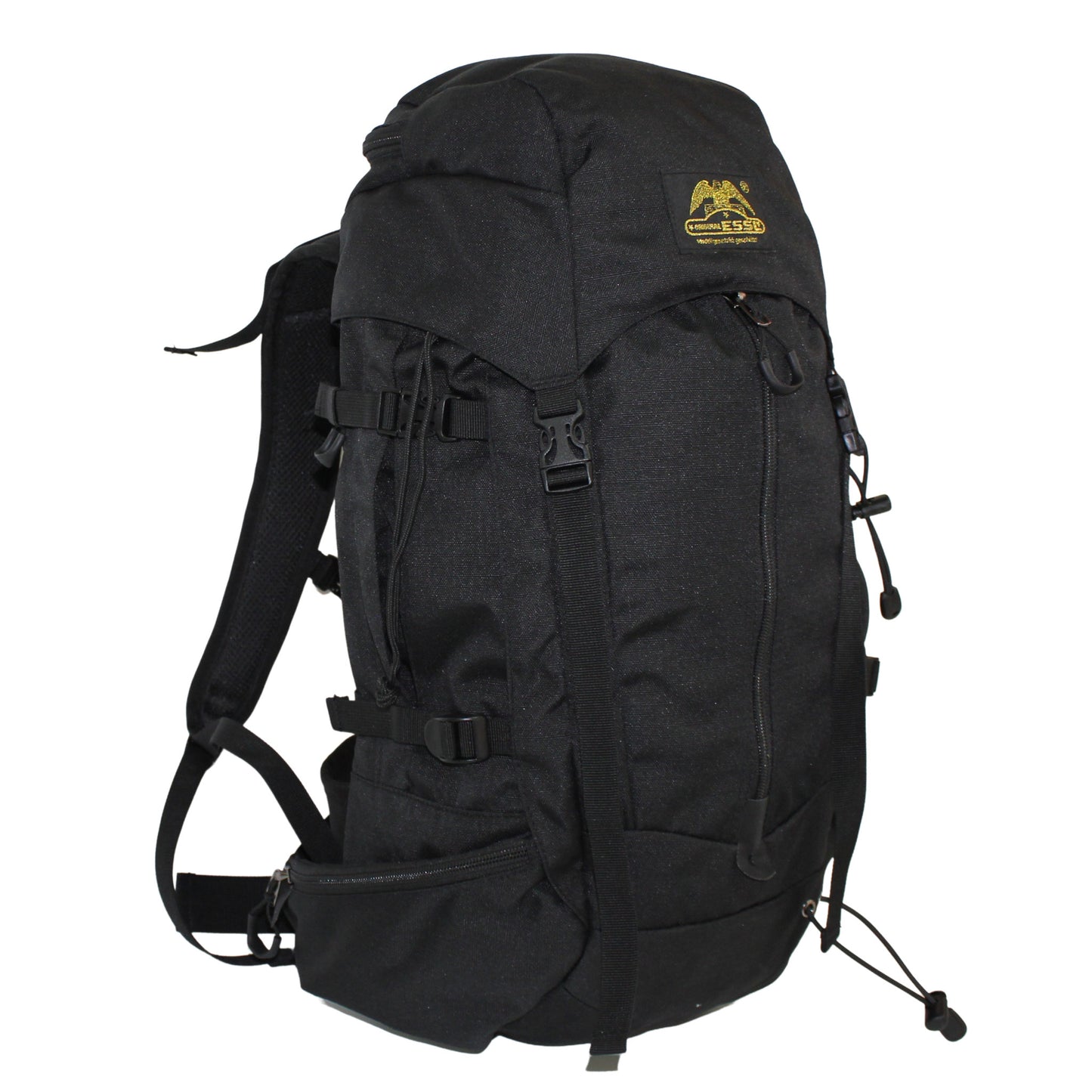 RU33 Leichter und geräumiger Alpin- und Wanderrucksack 33 Liter schwarz