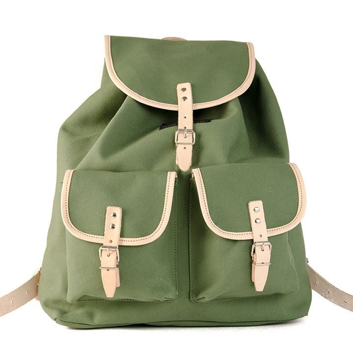 RU137Pla cotton backpack 17 l green