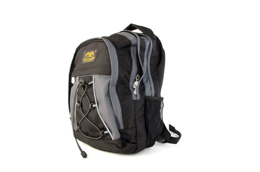 RU4606 laptop and school backpack black with gray