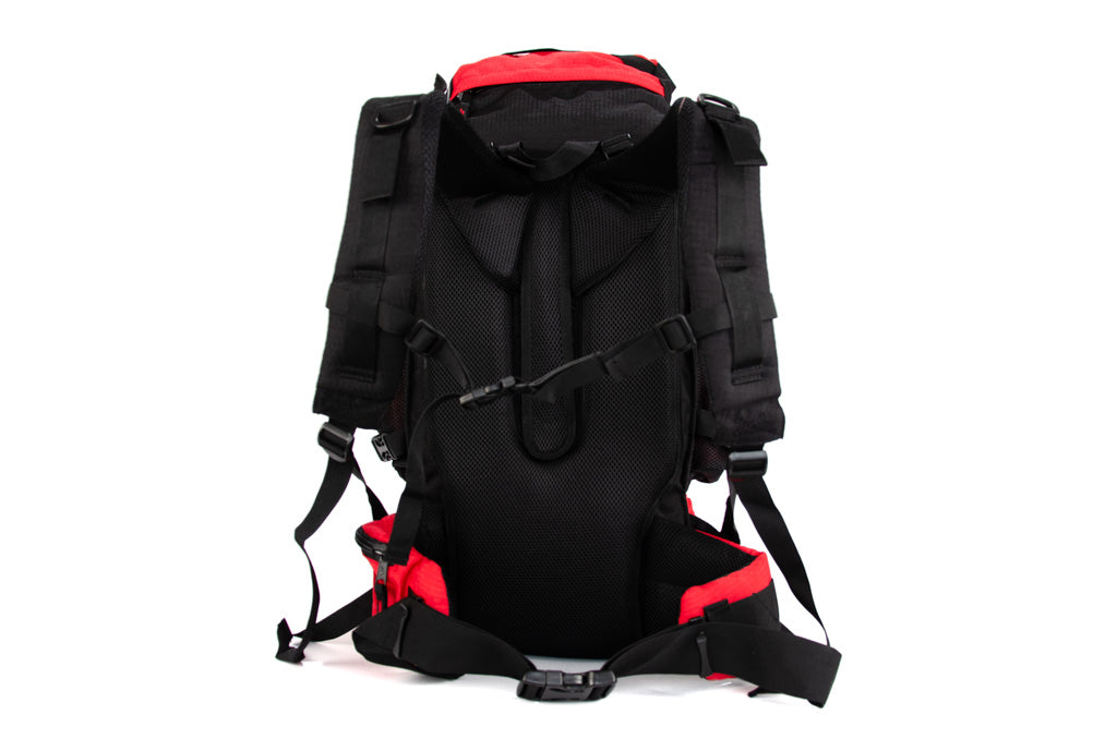 RU75 Tour backpack 65 L red with black