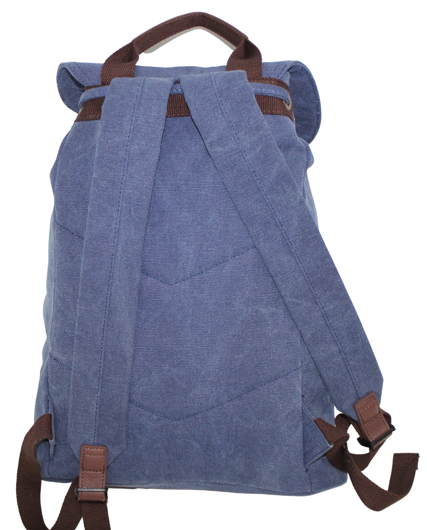 RU133 Cotton Backpack Magnetic Clasp Blue