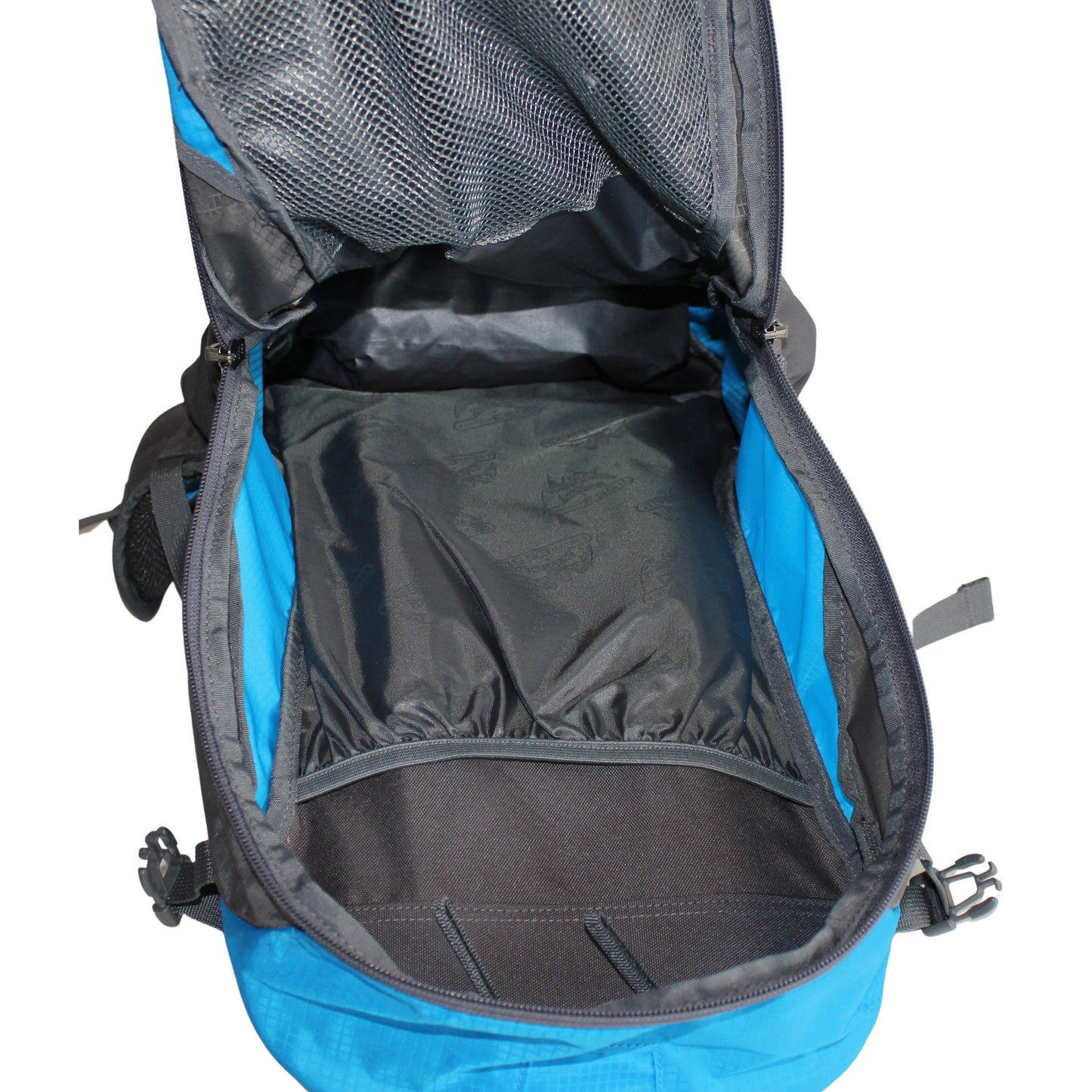 RU31 hiking backpack with tensioned mesh back 25 l middle blue