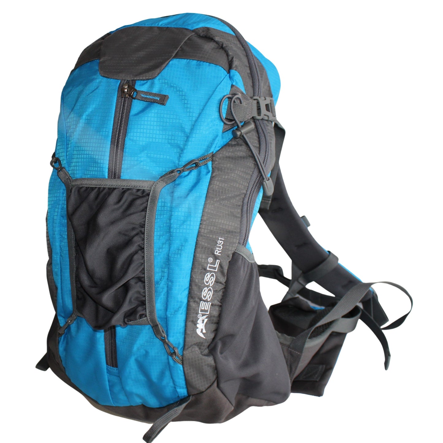RU31 hiking backpack with tensioned mesh back 25 l middle blue